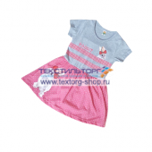  Платье детское для девочки Кролик 5-8 лет И020601 