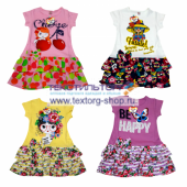  Платье детское для девочки с рюшами 2-6 лет И020604 